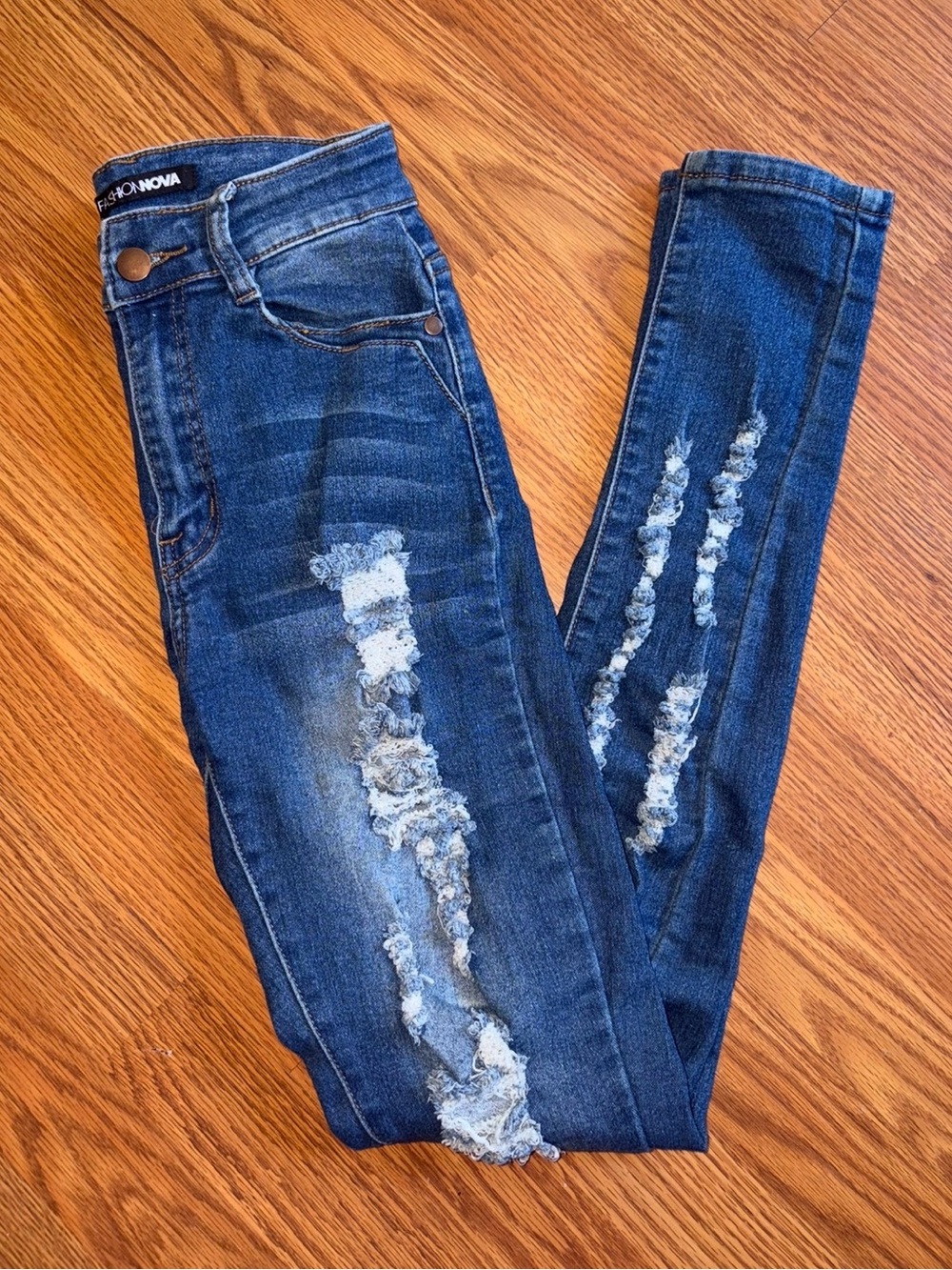 Fashion Nova Skinny Ripped Jeans